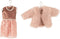 J-Line hanger Mini Vest/Kleedjes - textiel - oud/licht roze - 2 stuks