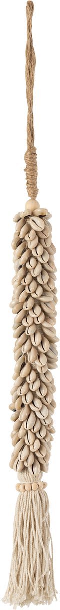 J-Line hanger Schelpen Touw - katoen - naturel