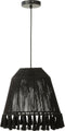 J-Line hanglamp Celia - jute - zwart - small