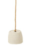 J-Line Hanglamp Cup Papier Mache Wit Small