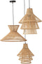 J-Line hanglamp Lagen - bamboe - naturel - small