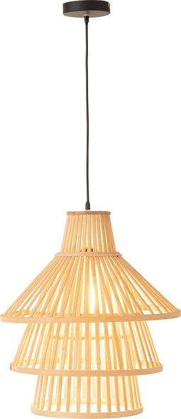 J-Line hanglamp Lagen - hout - naturel - large