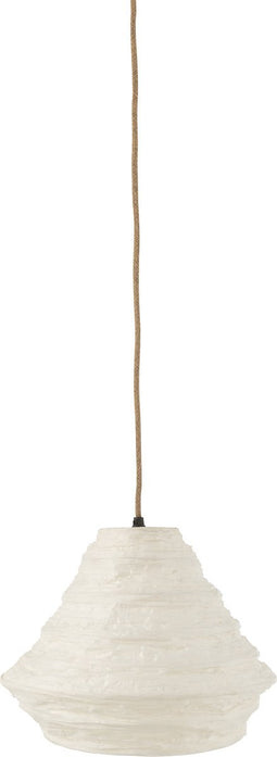 J-Line hanglamp Nest Raffia - rotan - wit