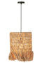 J-Line Hanglamp Rond Bananenbladeren Naturel