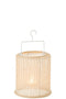J-Line hanglantaarn Cilinder - metaal/polyester - beige - small