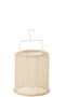 J-Line hanglantaarn Cilinder - metaal/polyester - beige - small