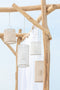 J-Line hanglantaarn Cilinder - metaal/polyester - beige - small