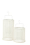 J-Line hanglantaarn Cilinder - metaal/polyester - wit - large