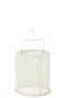 J-Line hanglantaarn Cilinder - metaal/polyester - wit - small