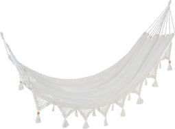 J-Line Hangmat Kwast Katoen Wit