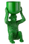 J-Line Ijsemmer Aap Polyresine Groen