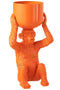 J-Line Ijsemmer Aap Polyresine Oranje