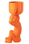 J-Line Ijsemmer Aap Polyresine Oranje
