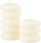 J-Line kaars Macaron - wit - large - 10U