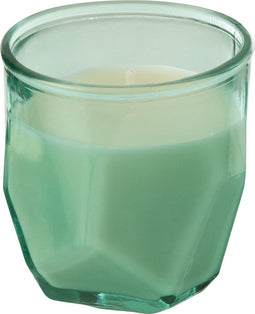 J-Line kaars Origami - glas - aqua - 30U