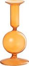 J-Line Kaarshouder 1 bal - glas - oranje - small - 2 stuks - valentijn decoratie