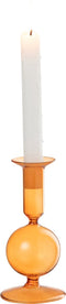 J-Line Kaarshouder 1 bal - glas - oranje - small - 2 stuks - valentijn decoratie