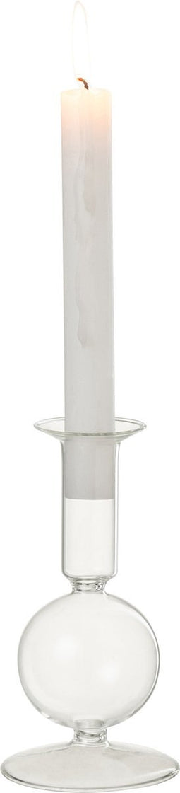 J-Line kaarshouder 1 Bal - glas - transparant - small - 2 stuks