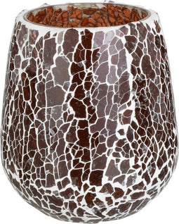 J-Line kaarshouder Ali - glas - bruin - medium