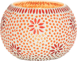 J-Line kaarshouder Bram - glas - rood - large - 2 stuks