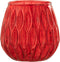 J-Line kaarshouder Motieven - glas - rood - small - 3 stuks