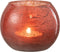 J-Line Kaarshouder Nuria Bal - theelichthouder - glas - rood - small