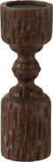 J-Line kaarshouder Zuil - hout - donkerbruin - small