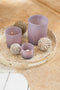 J-Line kaarshouders - theelichthouder Jade - lichtpaars - medium