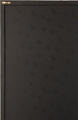 J-Line kader Rechthoek Ovaal - leder - zwart/goud - small