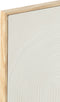 J-Line kader Textuur Abstracte Vormen - hout - wit - 2 stuks
