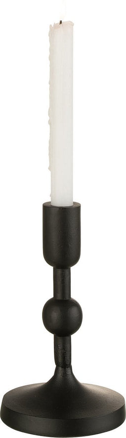 J-Line kandelaar Bollen - aluminium - zwart - small