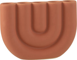 J-Line kandelaar Boog 5 Kaarsen - keramiek - oranje