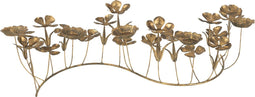 J-Line kandelaar Deco Bloemen - metaal - goud - large