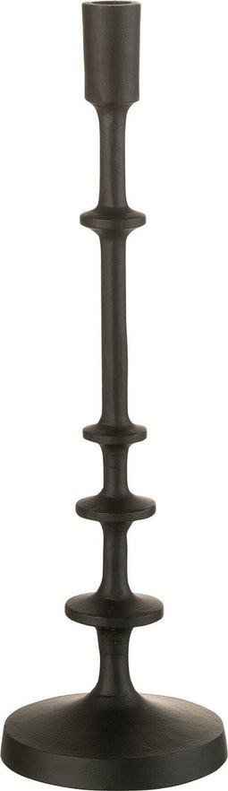 J-Line kandelaar Izy - aluminium - zwart - large