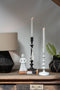 J-Line kandelaar Izy - aluminium - zwart - small