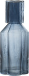 J-Line karaf Fiore - glas - donkerblauw