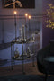 J-Line Karaf Geruit Motieven Glas Rook Assortiment Van 2