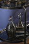 J-Line Karaf Geruit Motieven Glas Rook Assortiment Van 2