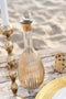 J-Line Karaf Strepen Ovaal Glas Goud/Transparant Large