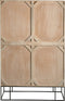 J-Line kast Geweven - 3 deuren + 4 laden - hout - naturel