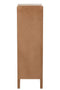J-Line Kast Hoog 5 Lades Paulownia/Rattan Naturel