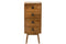J-Line kast Lora 4 Laden Mango - hout - bruin