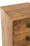 J-Line kast Lora 4 Laden Mango - hout - bruin