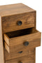 J-Line kast Lora 4 Laden Mango - hout - bruin