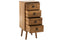 J-Line kast Lora 4 Laden Mango - hout - bruin