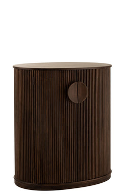 J-Line kast Reyi Mango - hout - donkerbruin