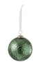J-Line Kerstbal Glas Groen Large