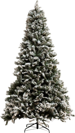 J-Line kerstboom Besneeuwd - kunststof - groen - large - 325 cm hoog