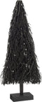 J-Line Kerstboom - hout - zwart - small