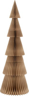 J-Line Kerstboom Vouwbaar Papier Beige Medium